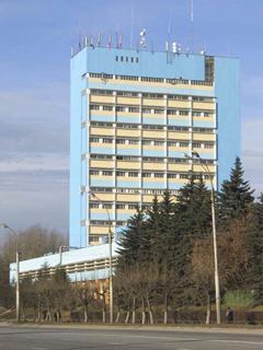 Фасад здания ЛПК АО ПНИЭИ